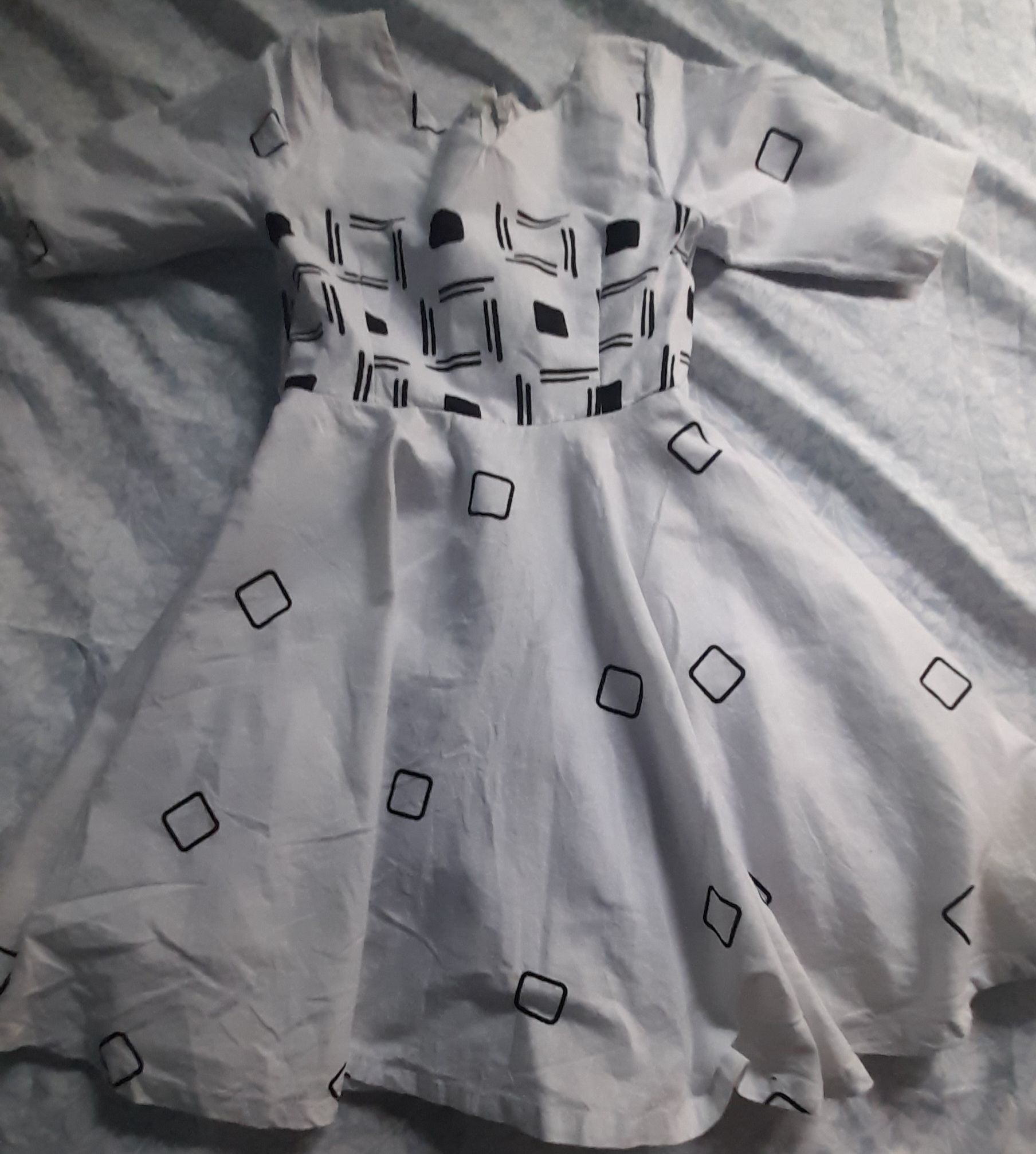 girls dress made with cloth